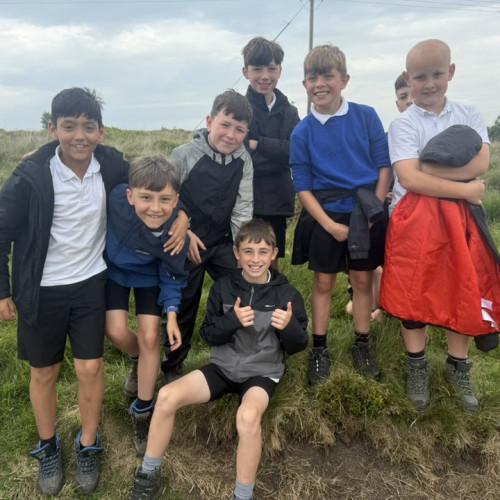 Yr 5 boys on moors