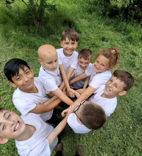 Outdoor learning human knot